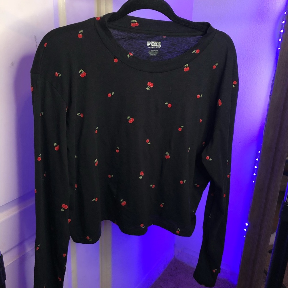 Pink Longsleeve Cherry Top